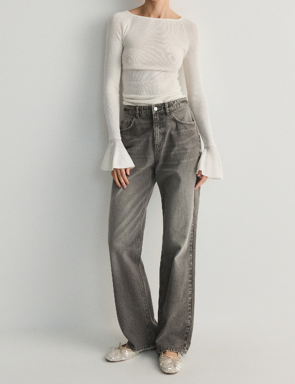 Bluza Reserved, alb
