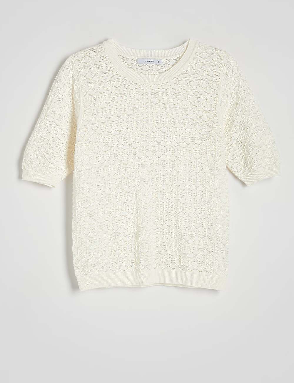 Tricou Reserved, ecru - 1 | YEO