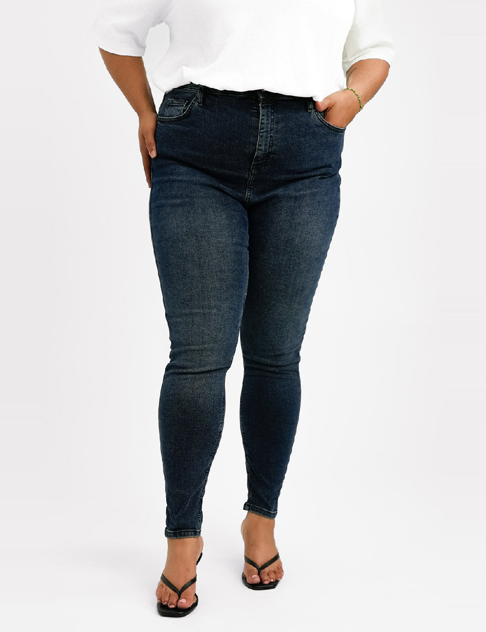Blugi Top Shop Plus Size, albastru - 1 | YEO