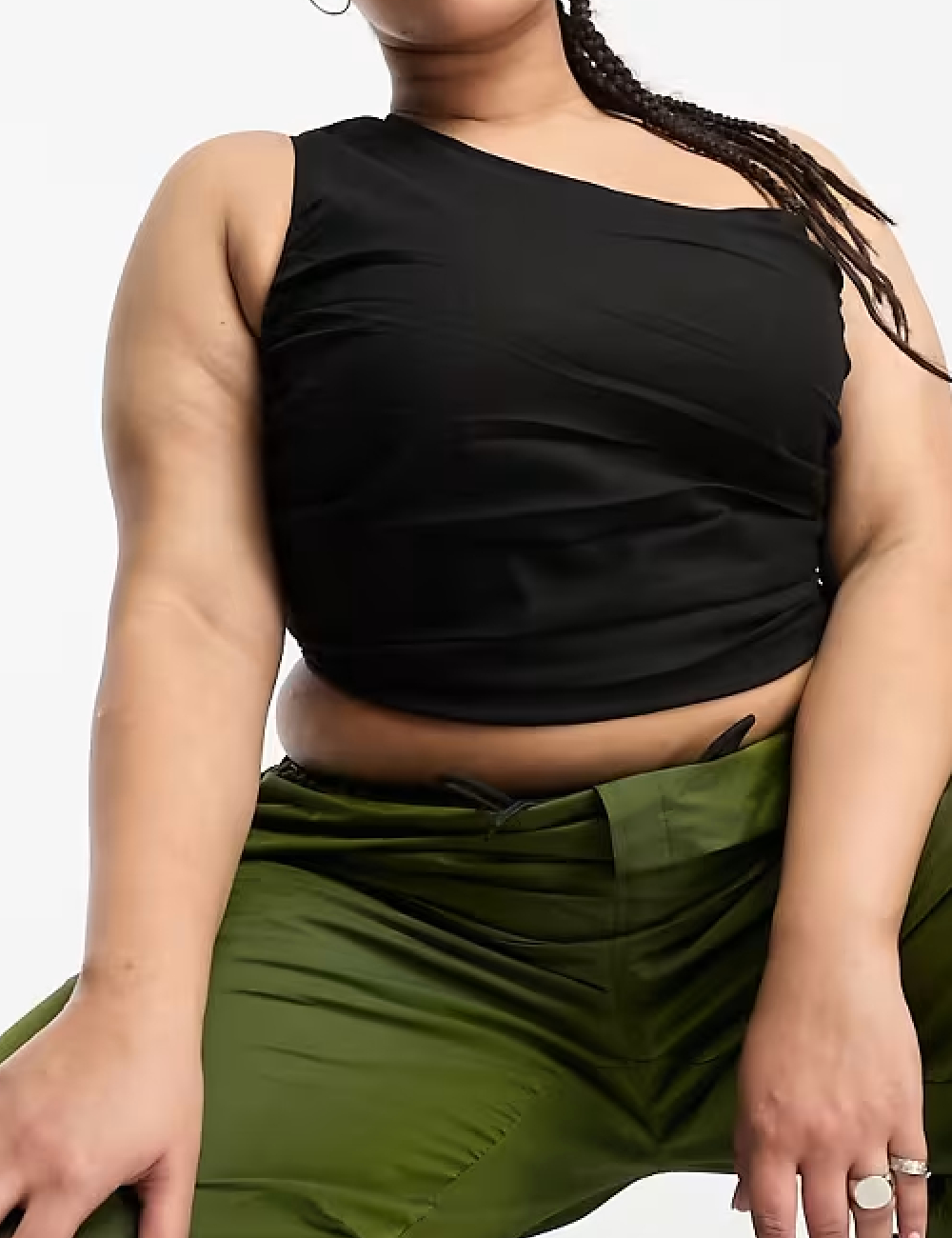 Top DAISY STREET Curve, negru