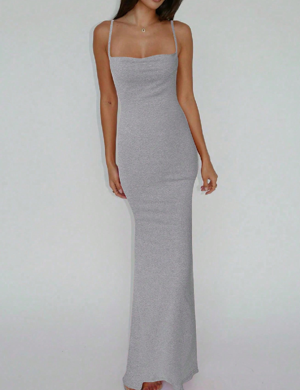 Rochie lunga SHEIN, gri