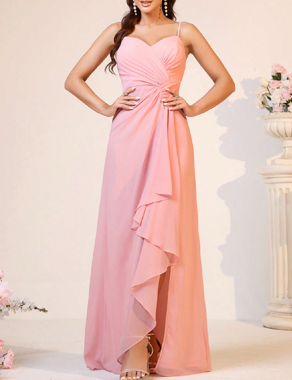 Rochie lunga SHEIN, roz
