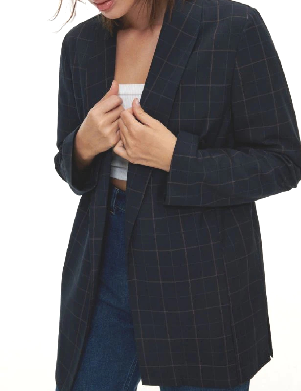 Blazer Reserved, bleumarin inchis - 1 | YEO