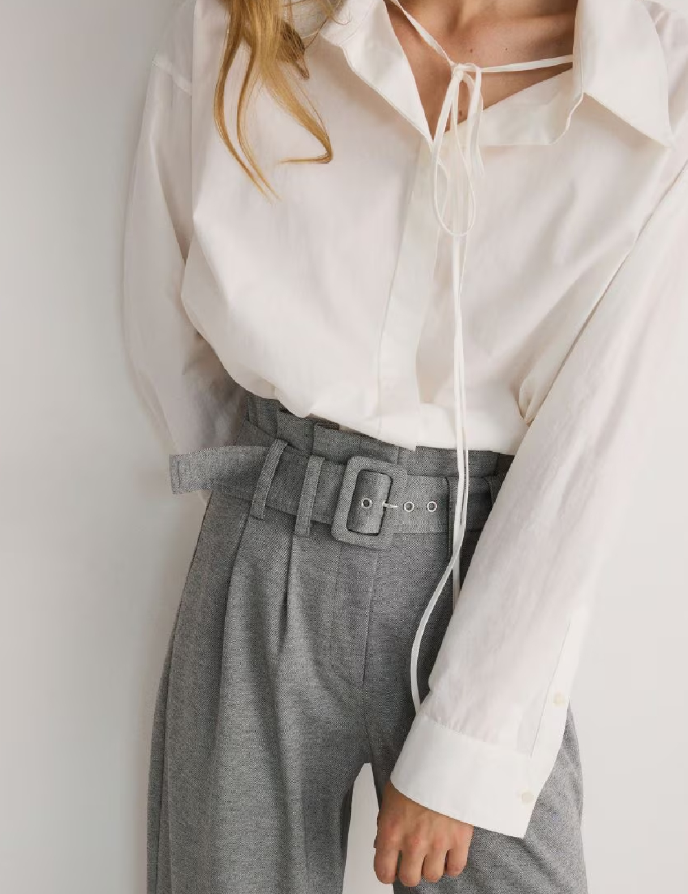 Pantaloni Reserved, gri - 1 | YEO