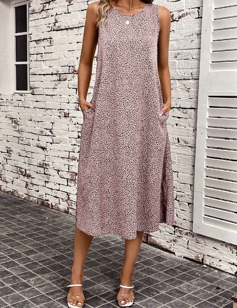 Rochie medie SHEIN, animal print - 1 | YEO