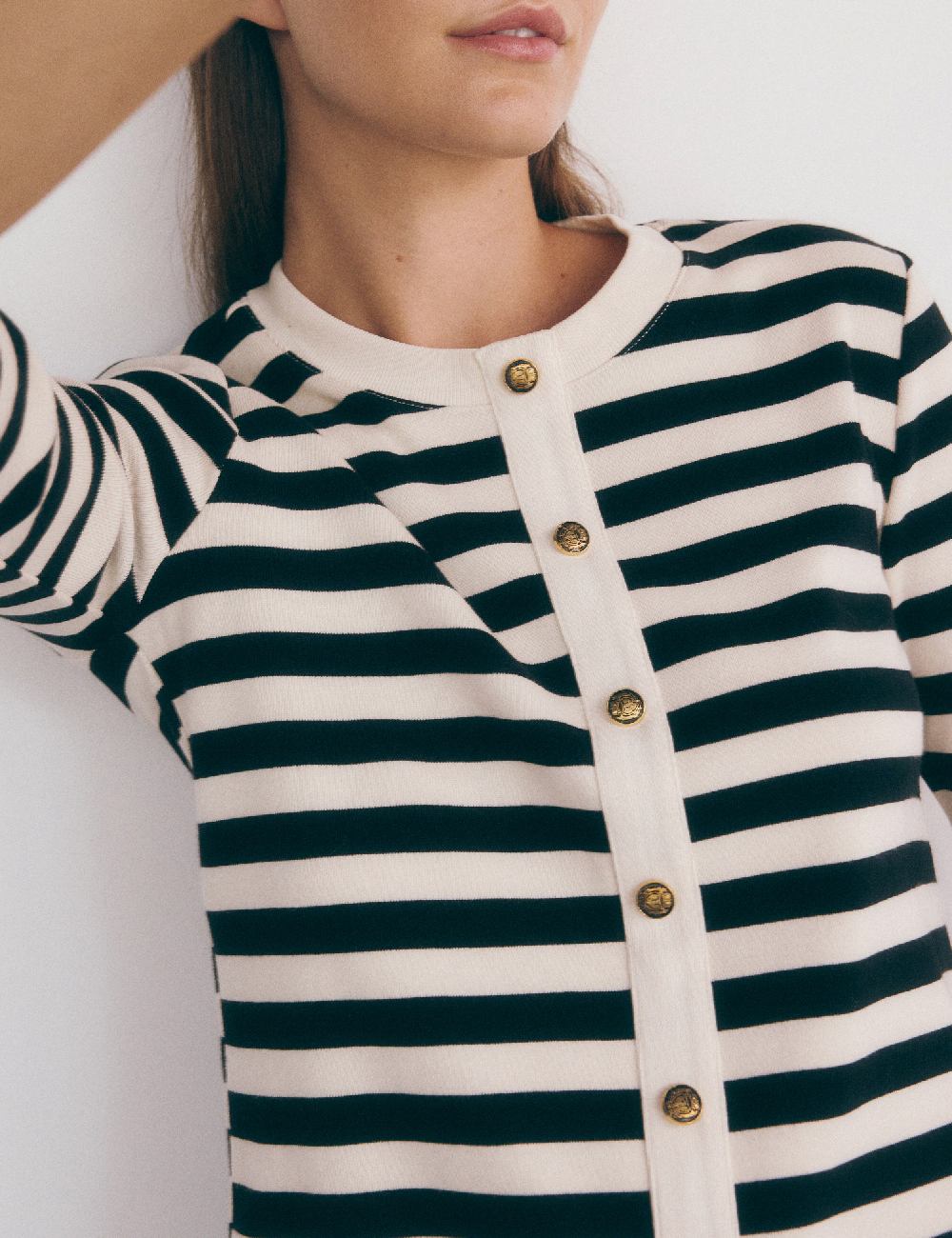 Bluza Reserved, alb/negru - 1 | YEO