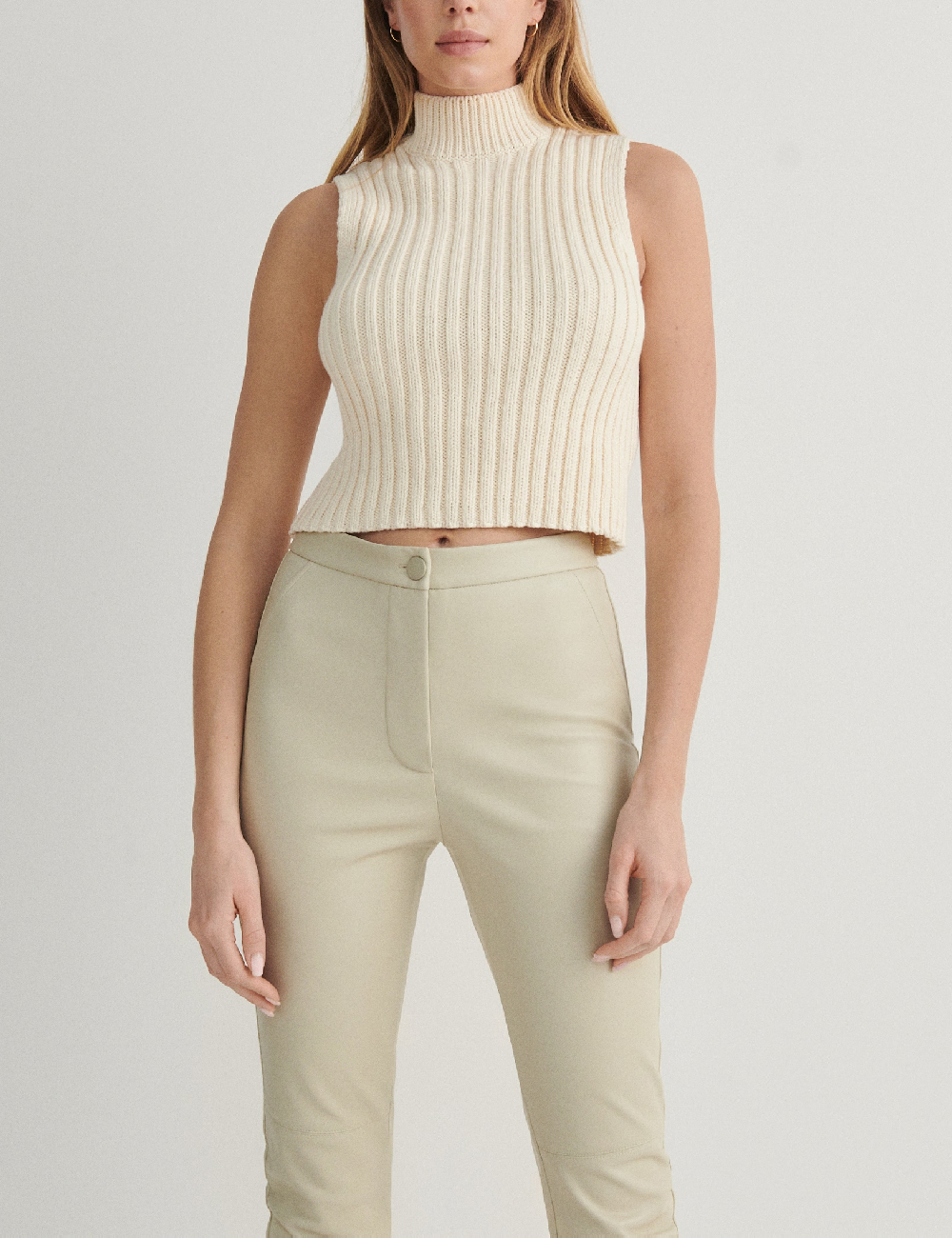 Pantaloni Reserved, bej - 1 | YEO