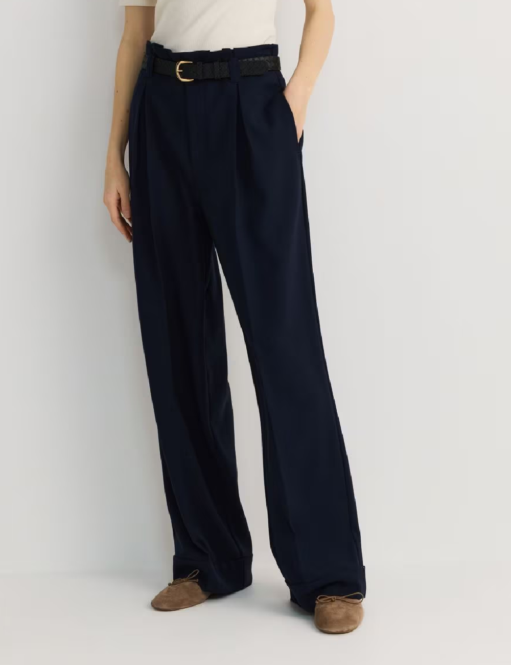 Pantaloni Reserved, bleumarin - 1 | YEO