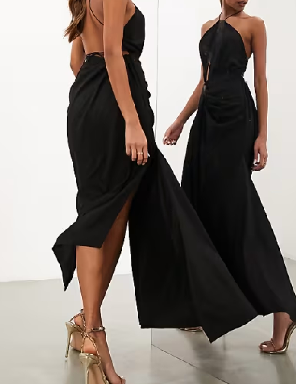 Rochie lunga ASOS, negru - 1 | YEO