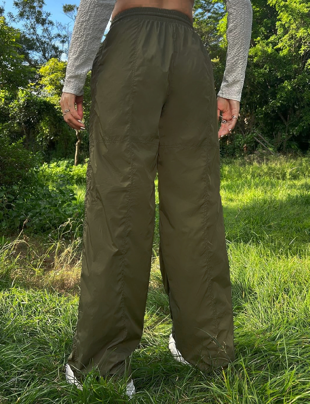 Pantaloni SHEIN, verde - 1 | YEO