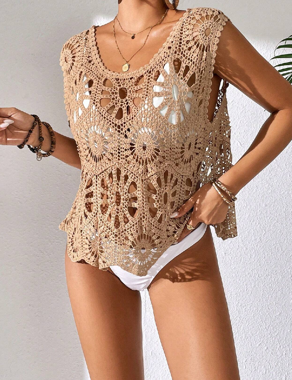 Top SHEIN, maro - 1 | YEO