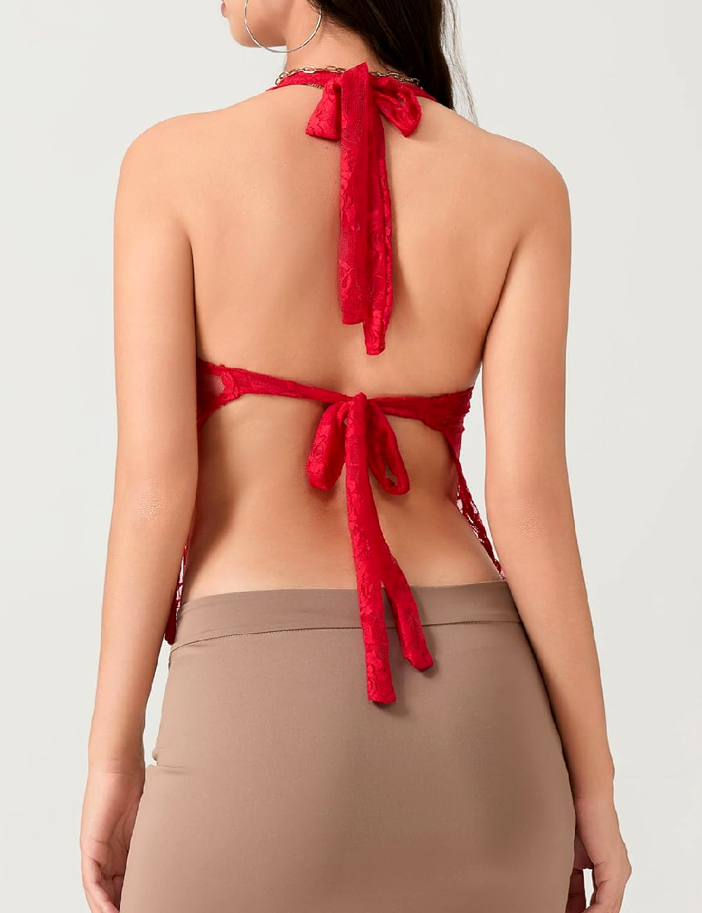 Top SHEIN, rosu - 1 | YEO