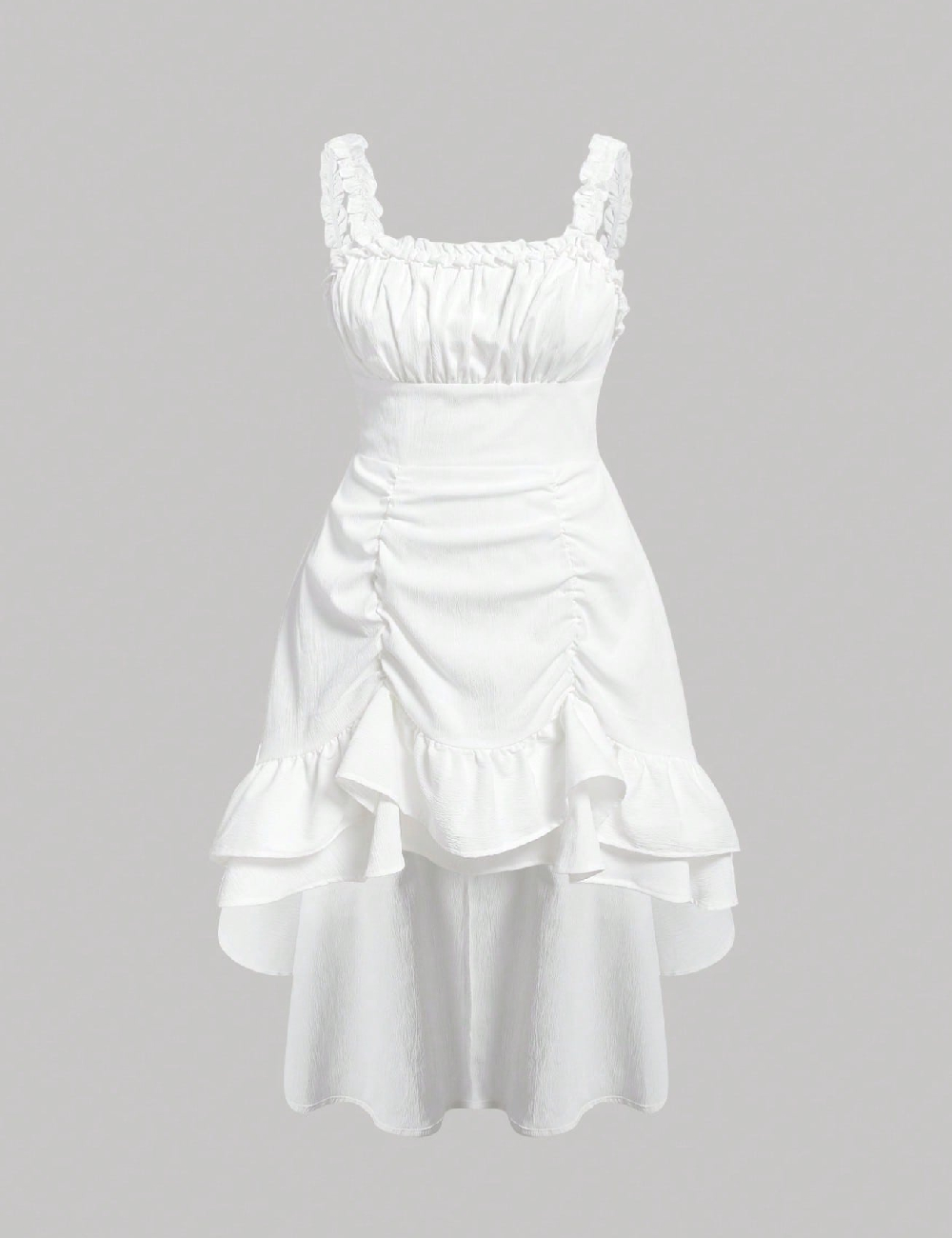 Rochie medie SHEIN CURVE, alb