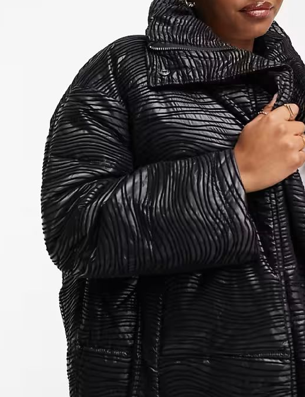 Geaca Oversize UrbanCode, negru - 1 | YEO