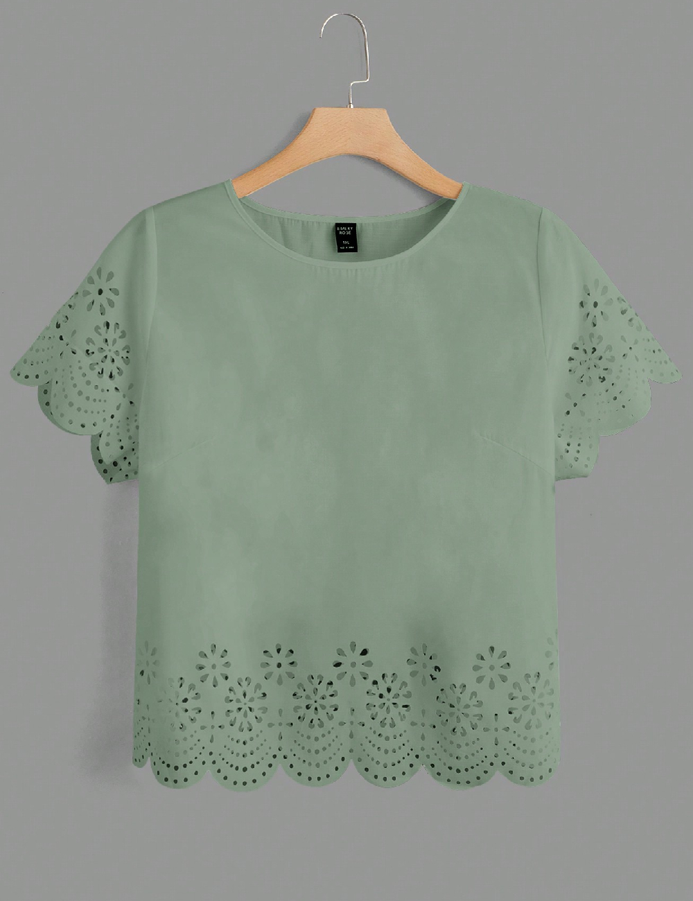 Bluza SHEIN CURVE, verde deschis