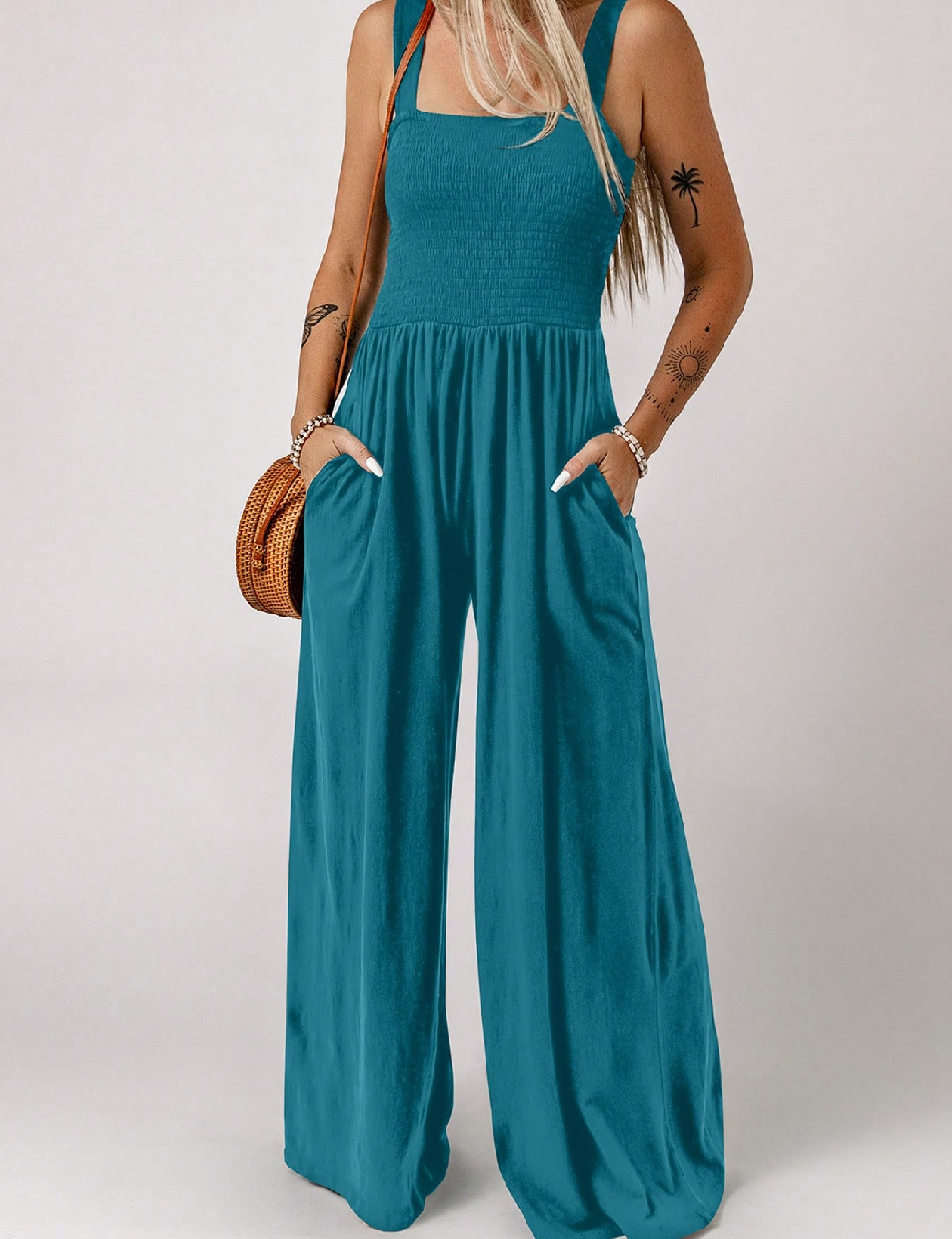 Salopeta SHEIN, albastru