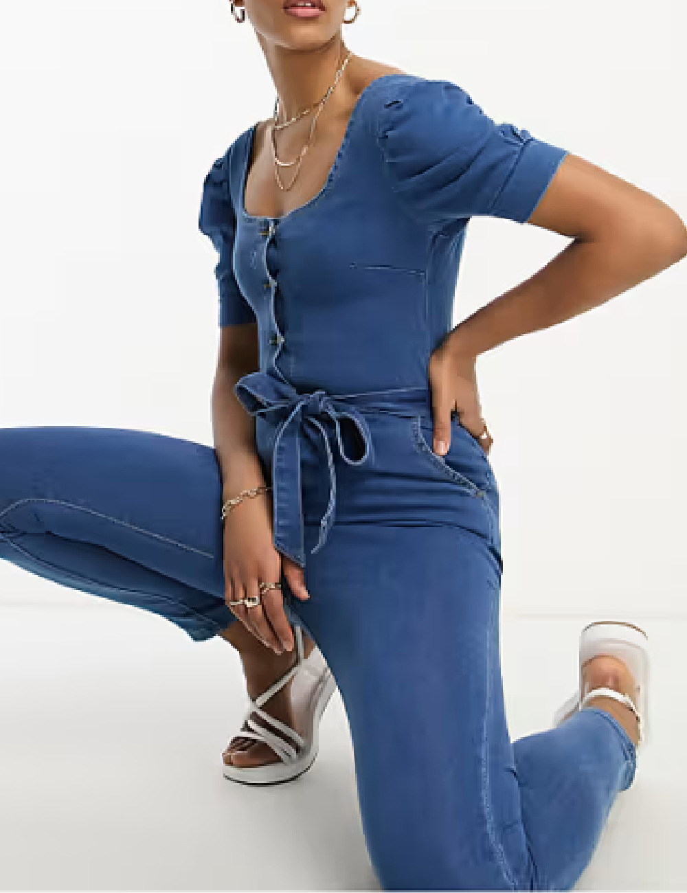 Salopeta Parisian Tall, albastru - 1 | YEO