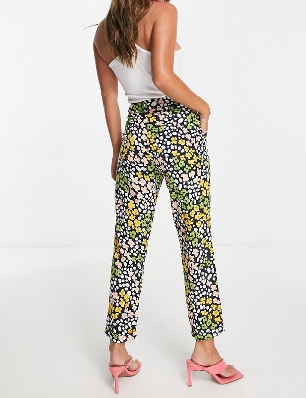 Pantaloni Never Fully Dressed, floral print - 1 | YEO