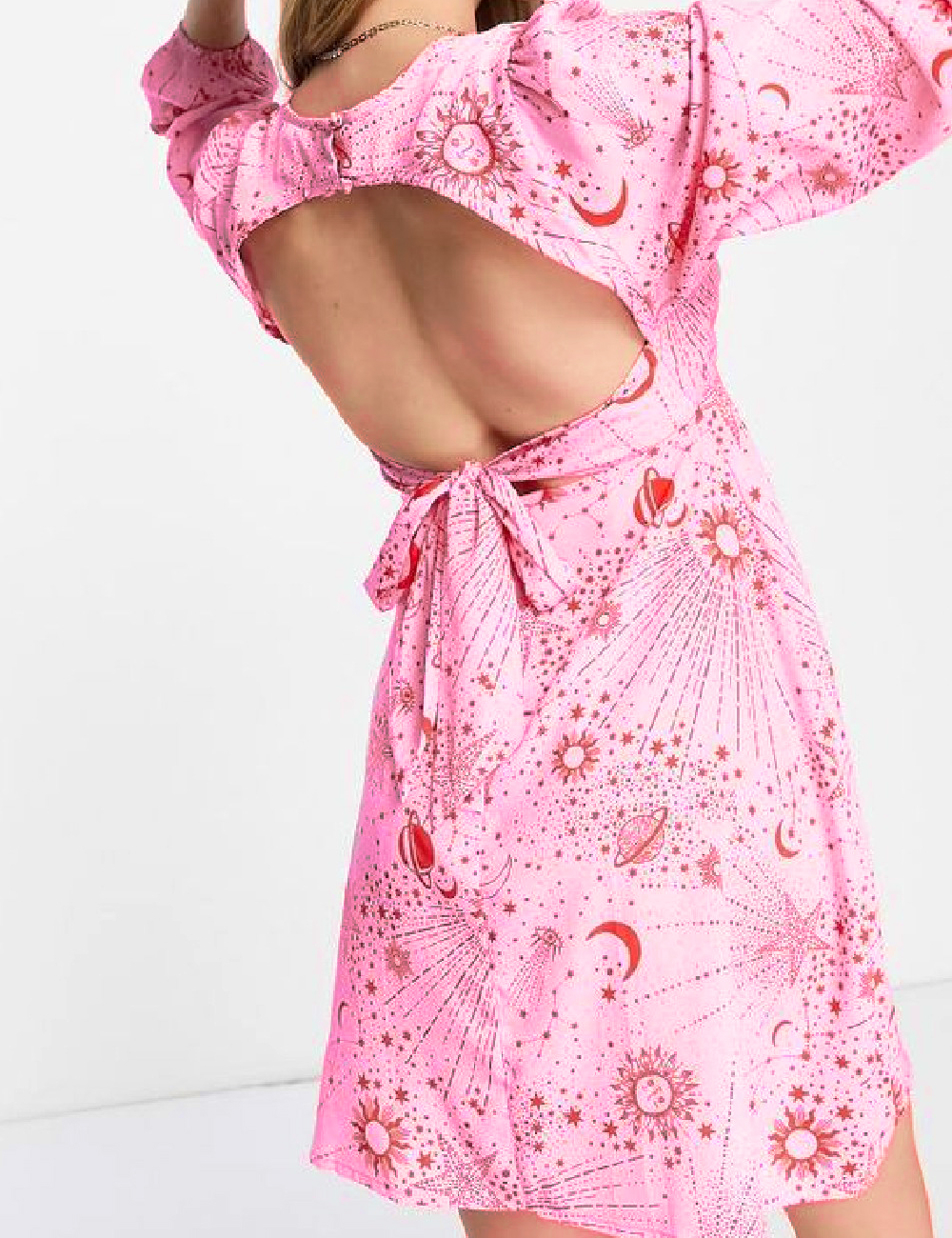 Rochie scurta Neon Rose, roz - 1 | YEO