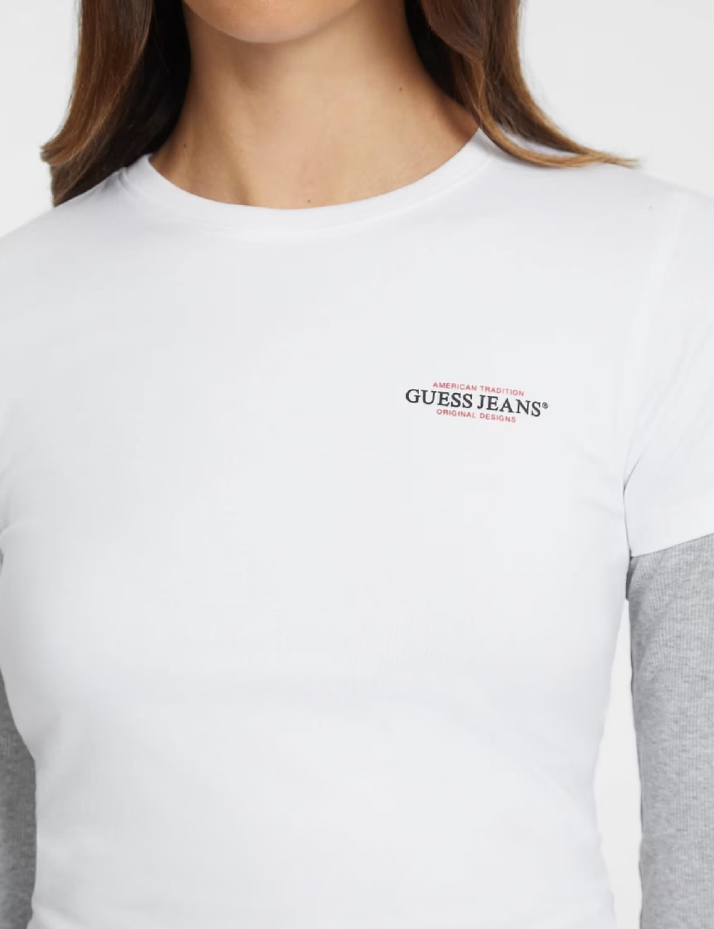Tricou Guess, alb - 1 | YEO