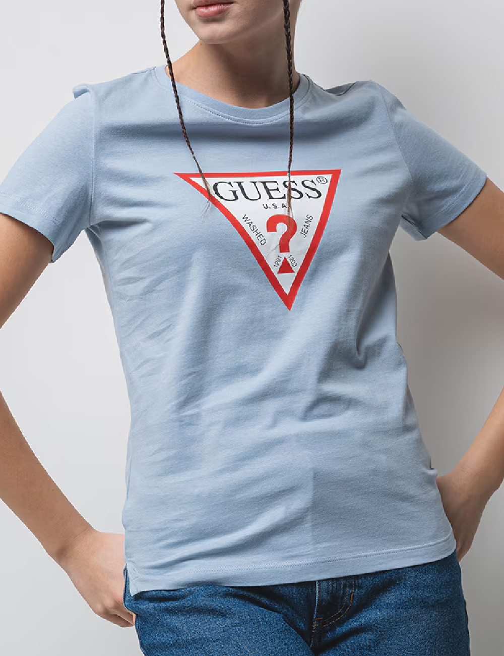 Tricou Guess, albastru - 1 | YEO