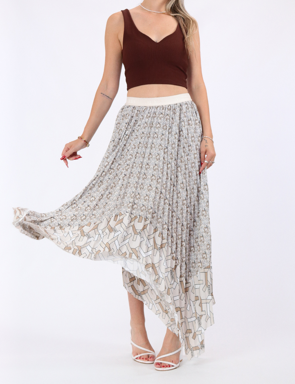 Fusta Guess, crem - 1 | YEO