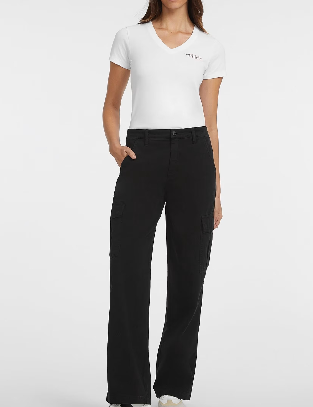 Tricou Guess, alb - 1 | YEO