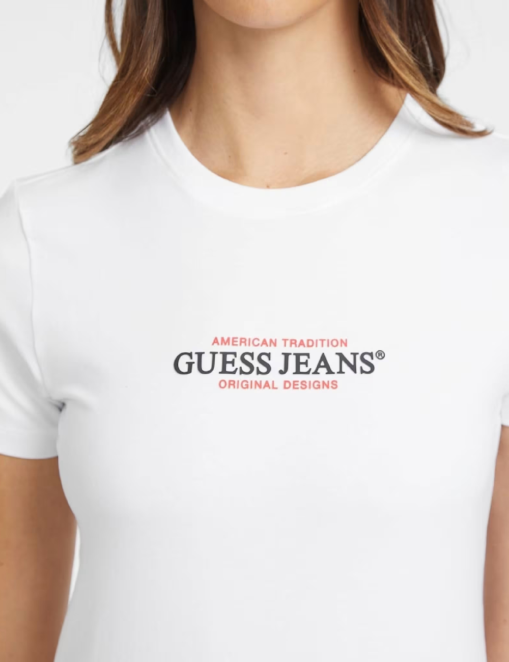 Tricou Guess, alb - 1 | YEO