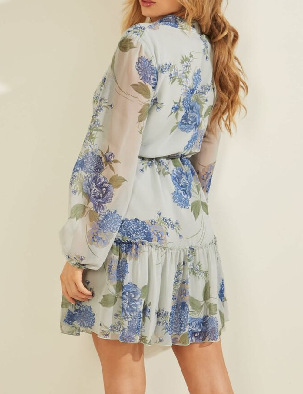 Rochie scurta Guess, albastru - 1 | YEO