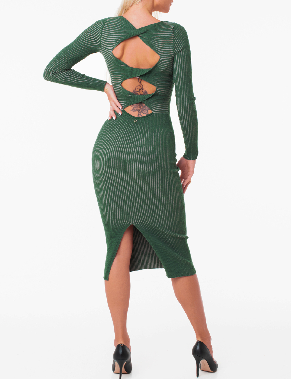 Rochie medie Guess, verde - 1 | YEO
