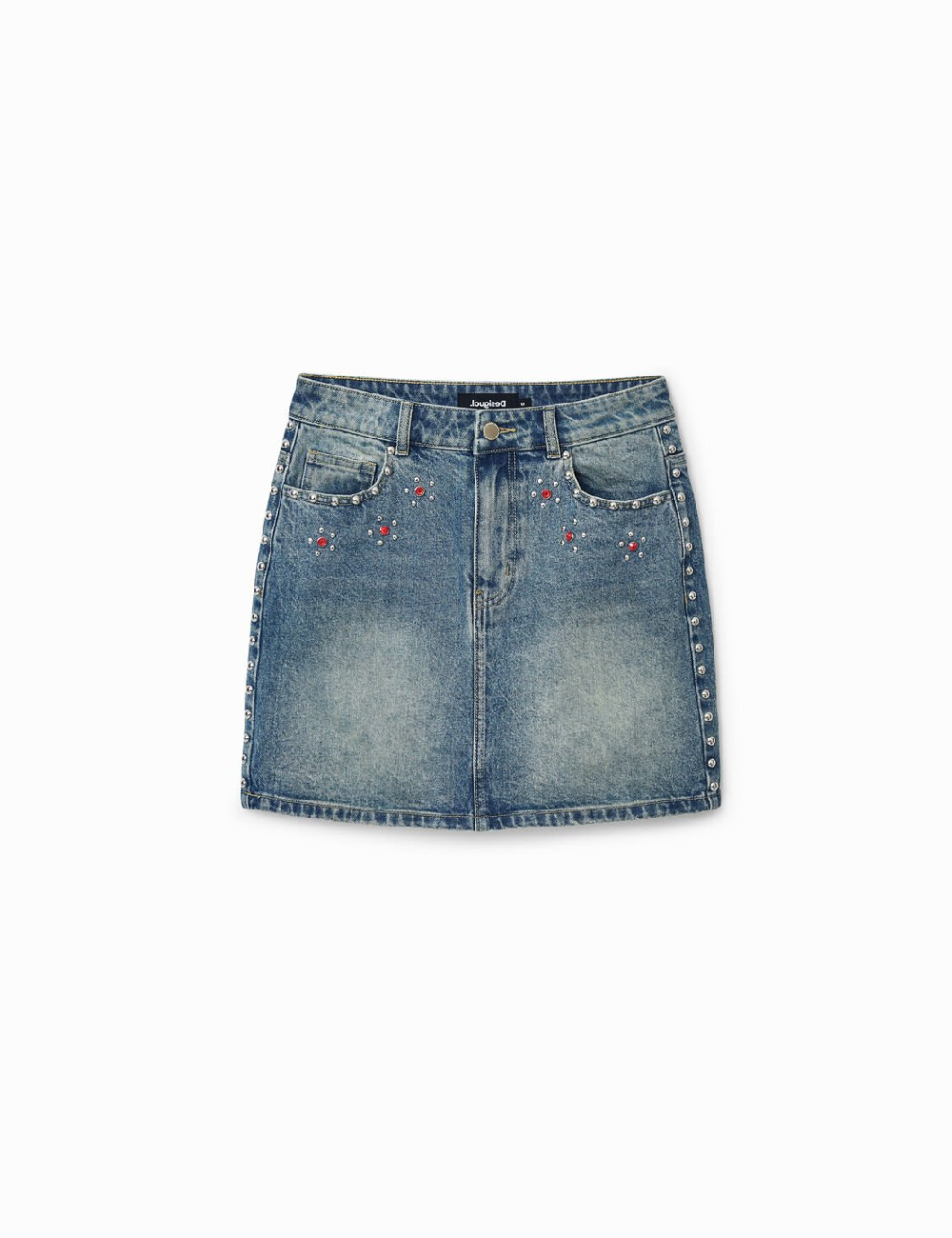 Fusta Desigual, albastru - 1 | YEO