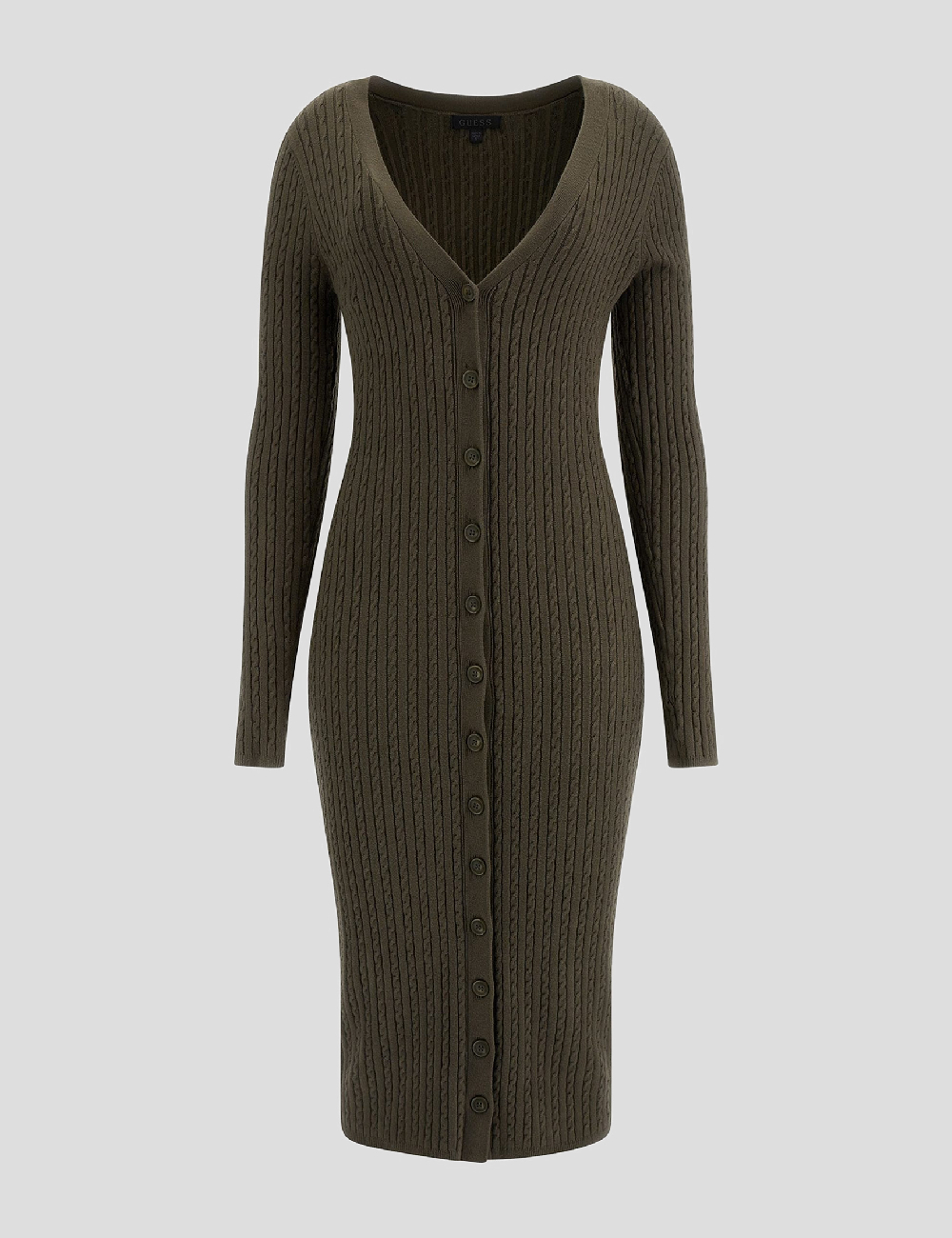 Rochie medie Guess, verde - 1 | YEO
