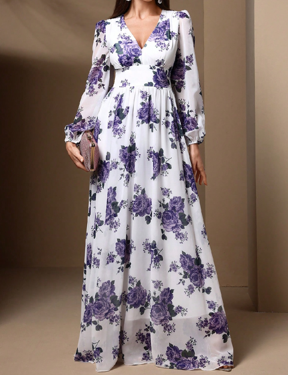 Rochie lunga SHEIN, floral print