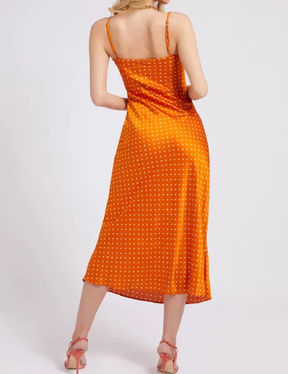 Rochie medie Guess, portocaliu - 1 | YEO