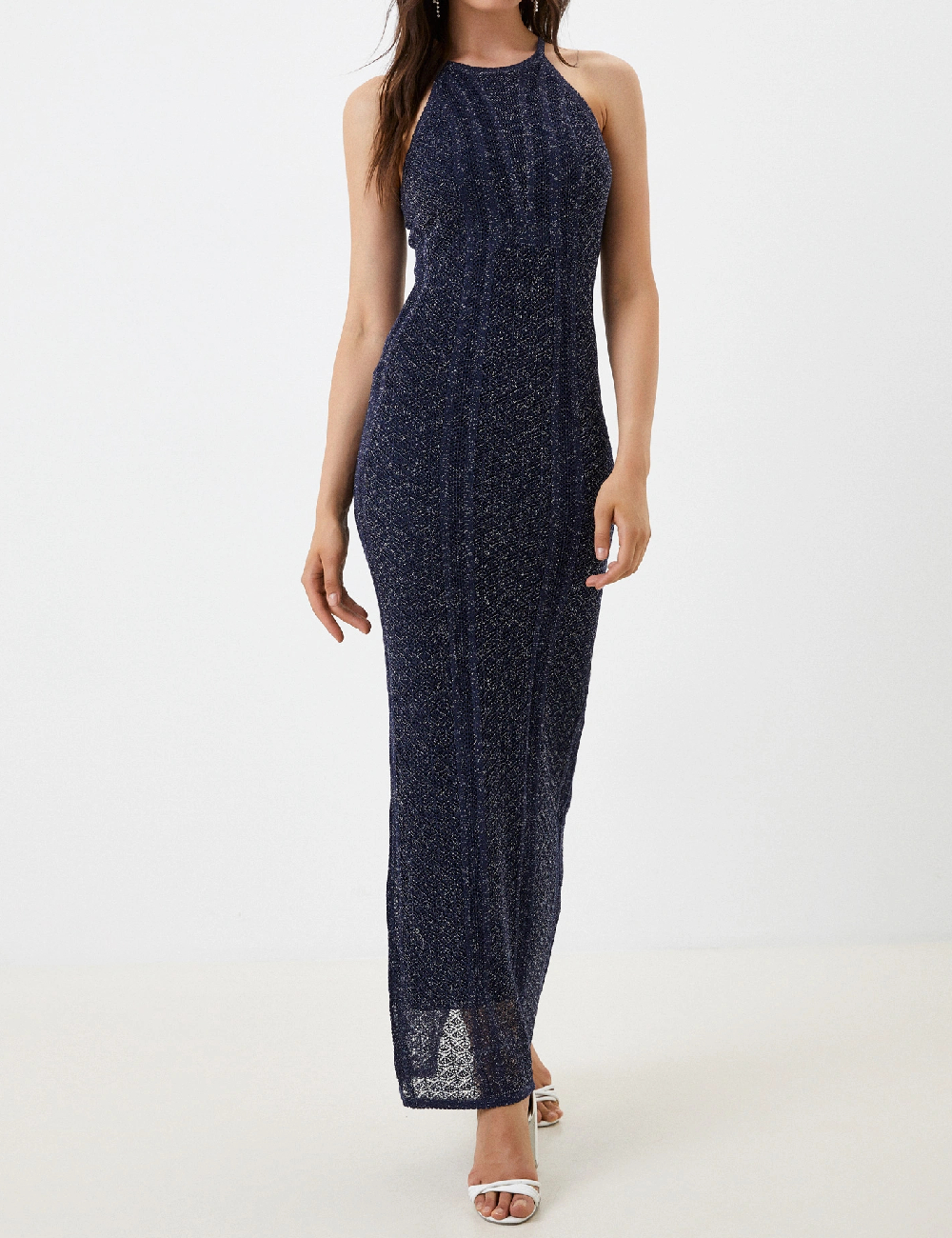 Rochie lunga Guess, bleumarin