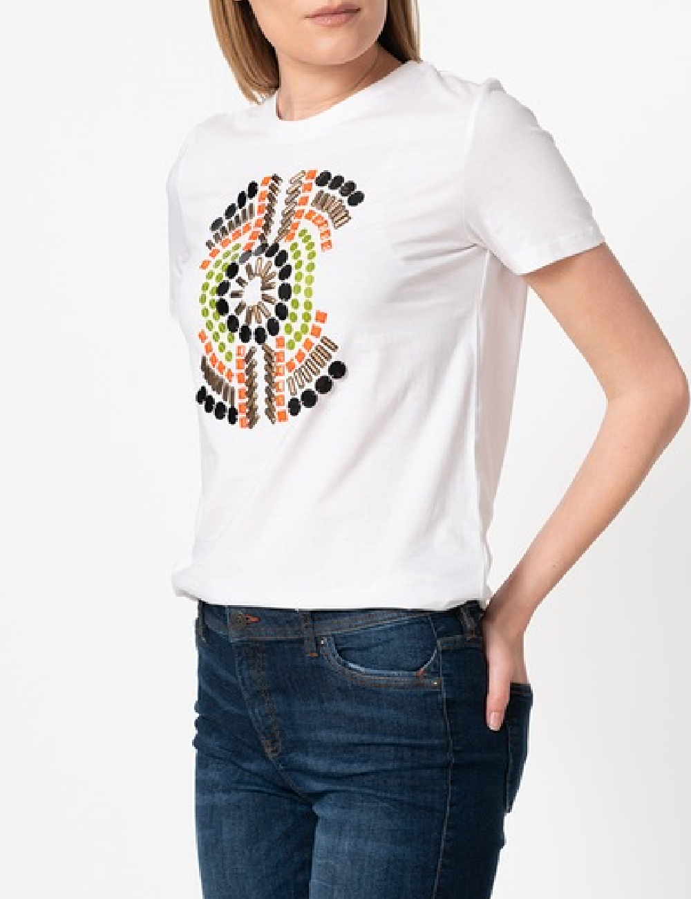 Tricou Desigual, alb - 1 | YEO