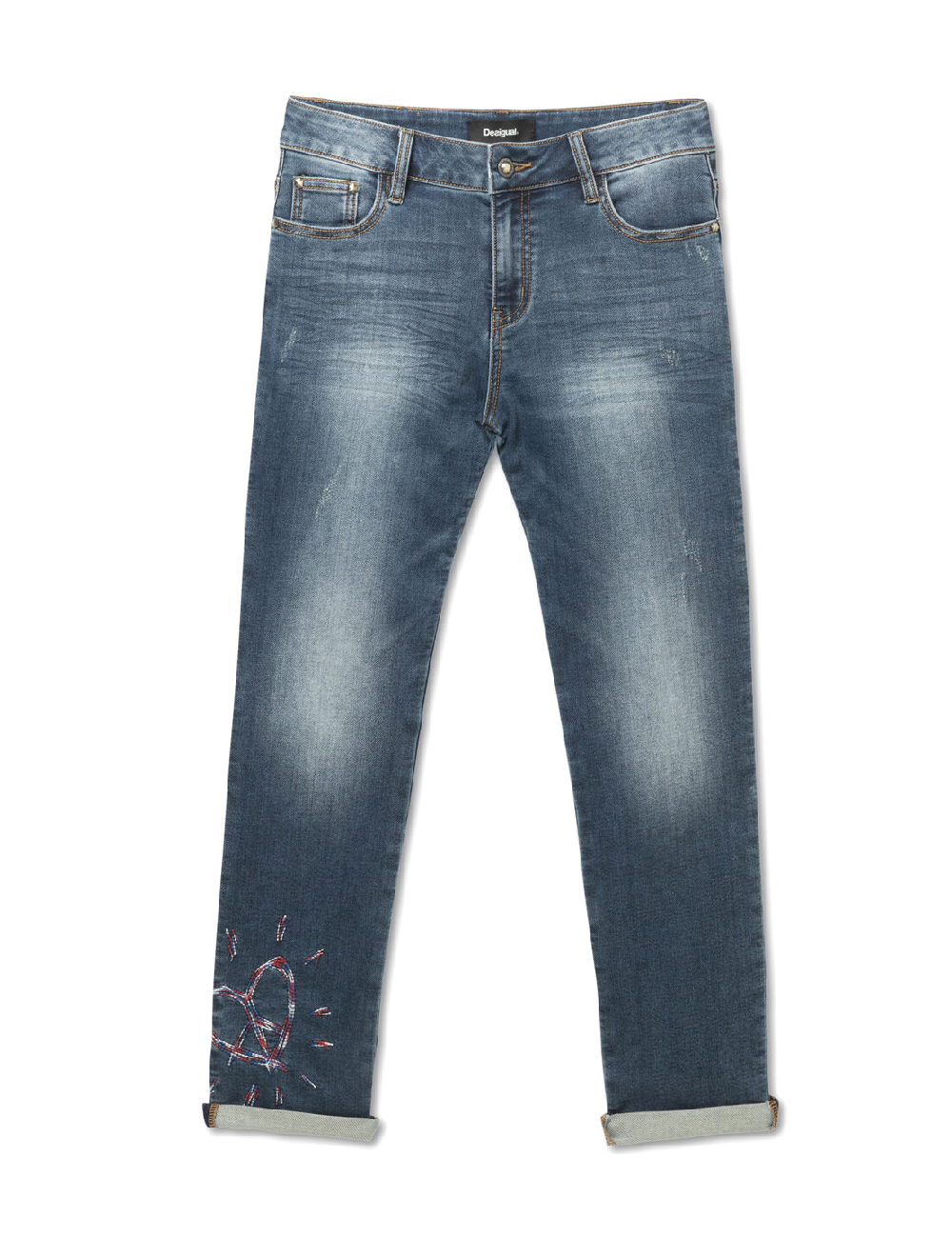 Blugi Desigual, albastru - 1 | YEO