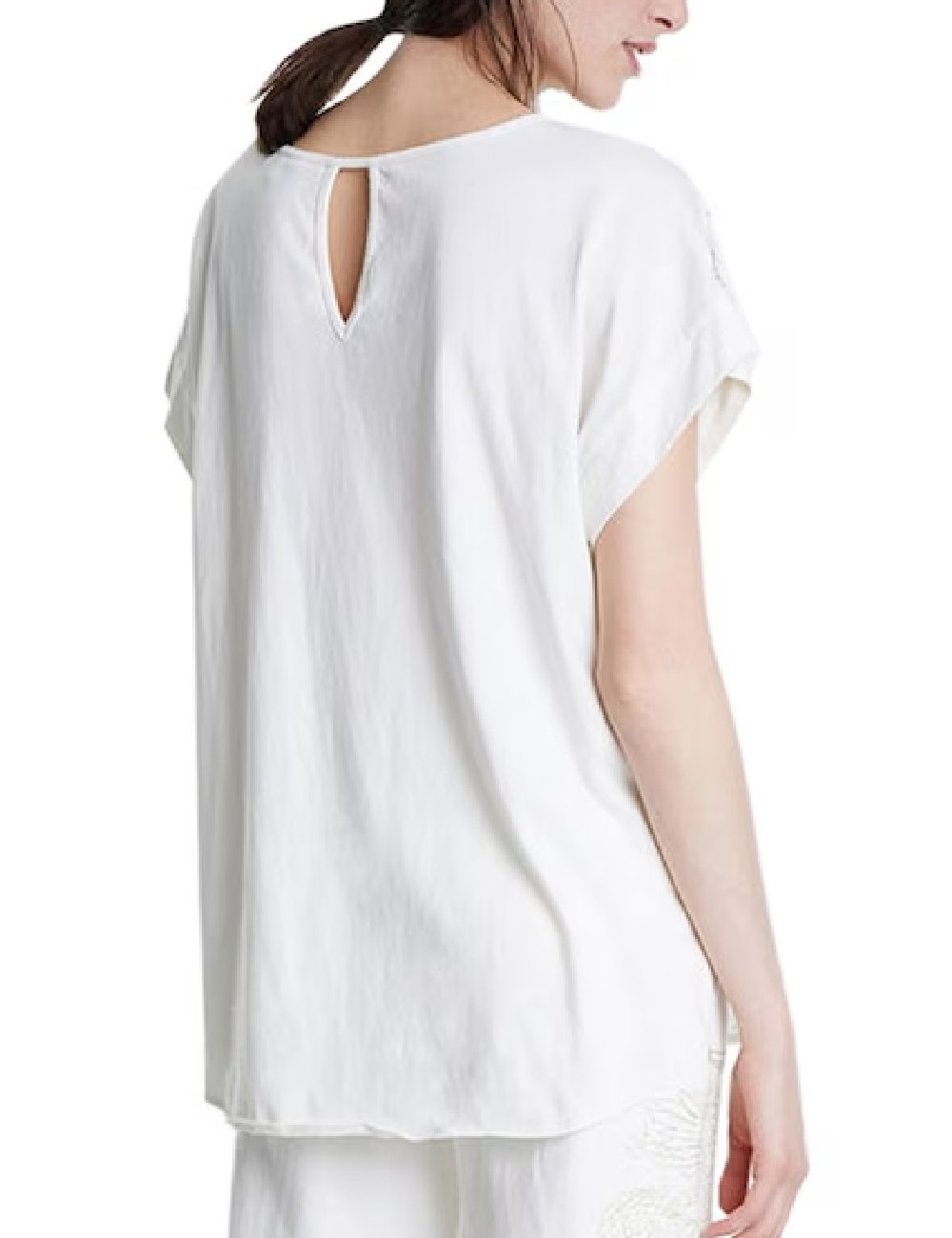 Bluza Desigual, alb - 1 | YEO