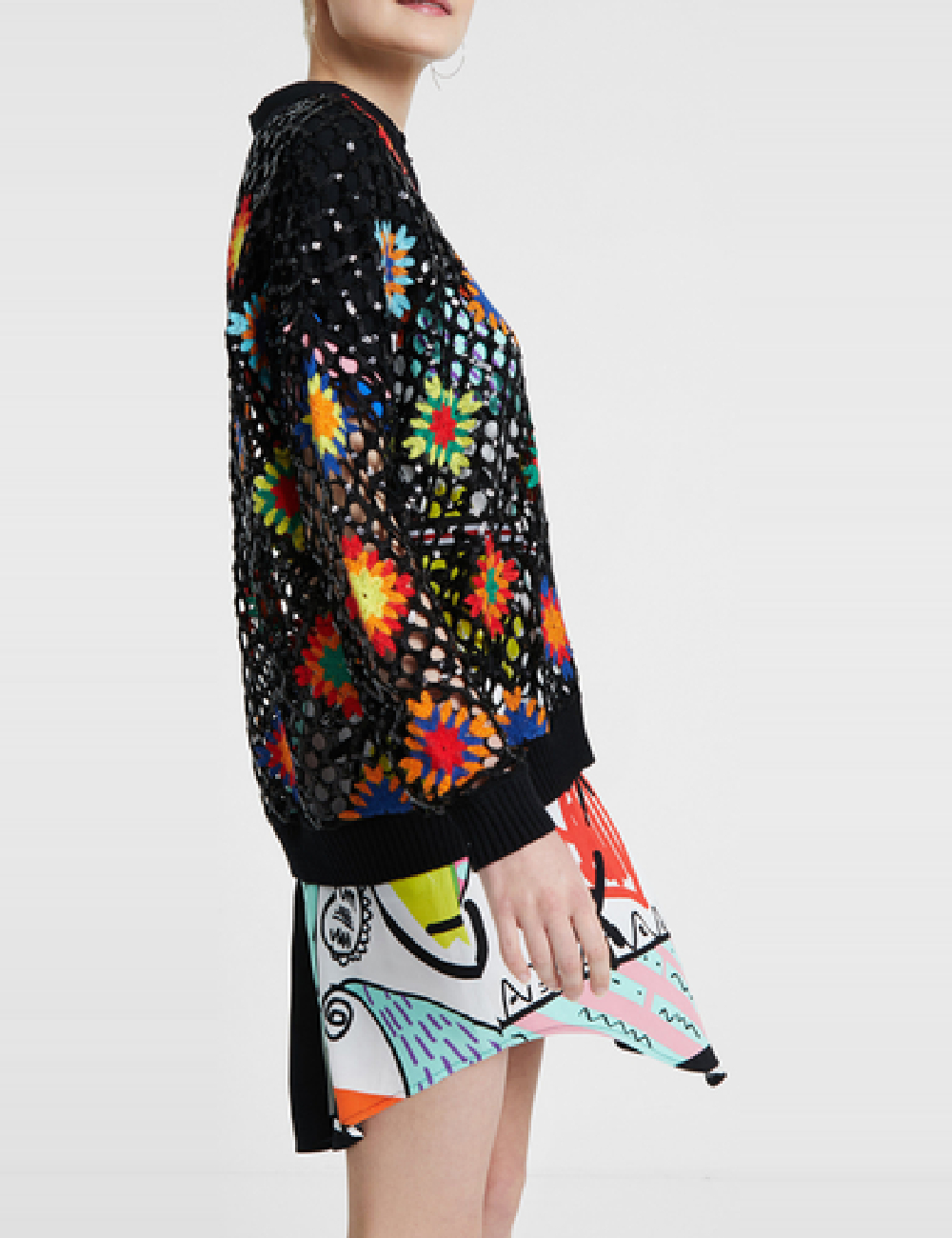 Pulover Desigual, negru - 1 | YEO