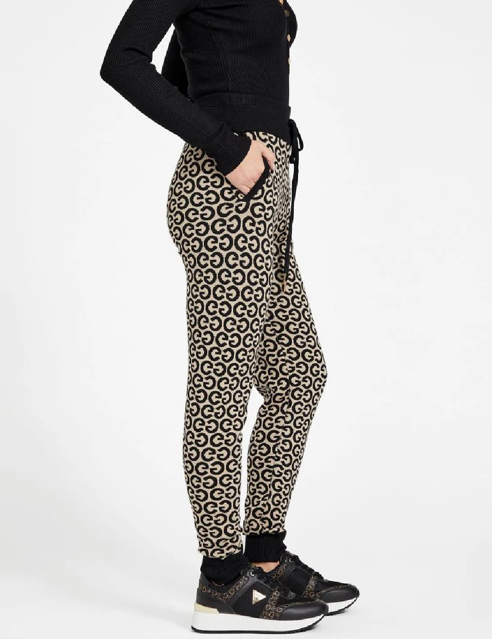 Pantaloni Guess, bej - 1 | YEO