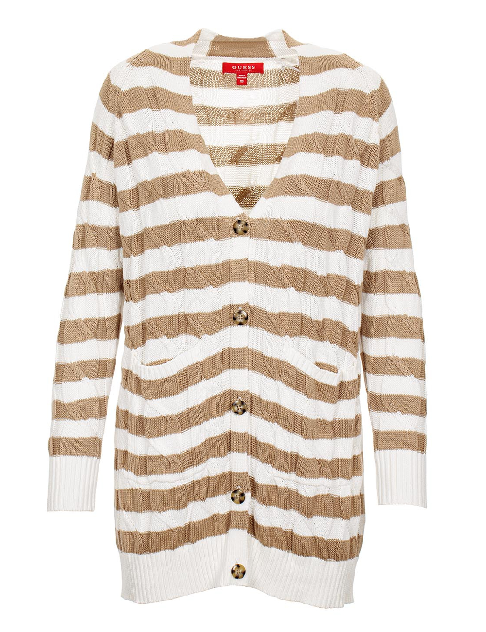Cardigan Guess, alb/maro