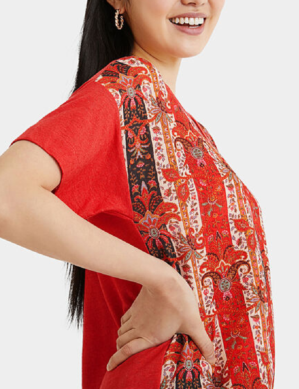 Tricou Desigual, rosu - 1 | YEO