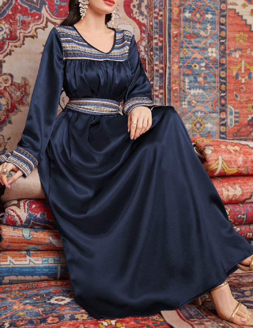 Rochie lunga SHEIN, bleumarin