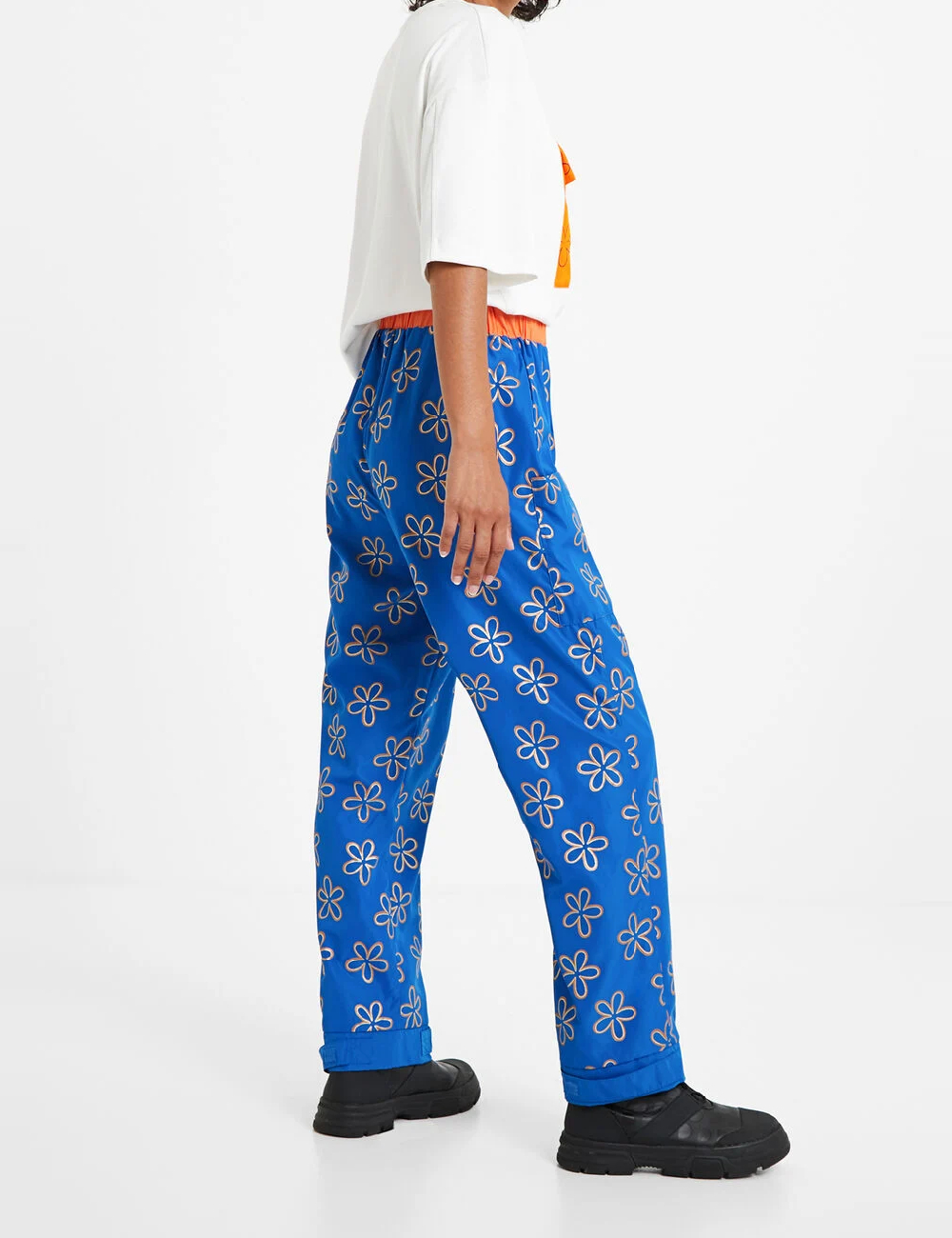 Pantaloni Desigual, albastru - 1 | YEO