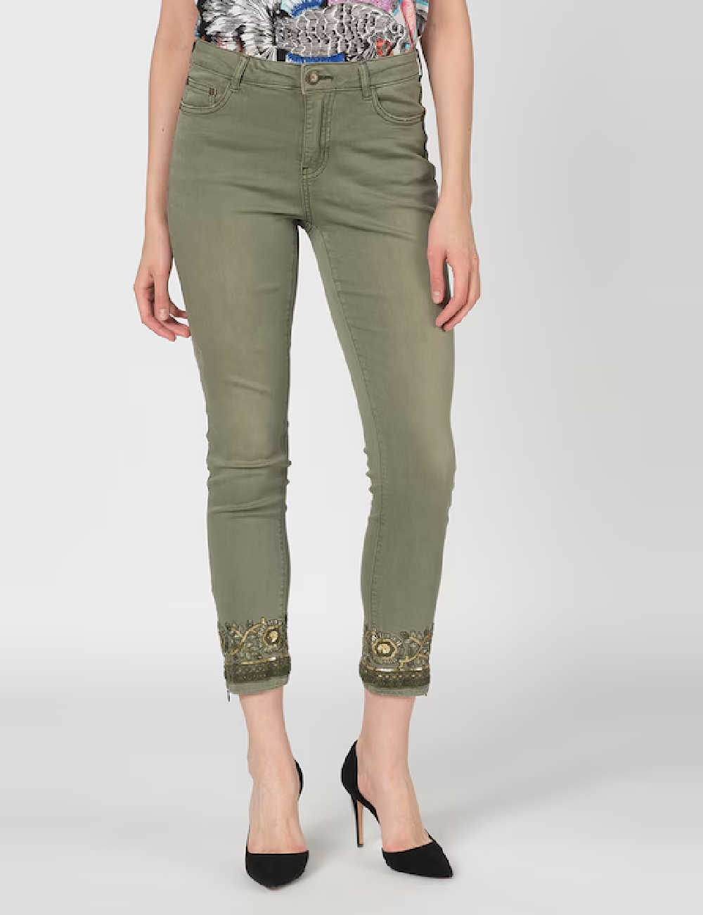 Blugi Desigual, verde