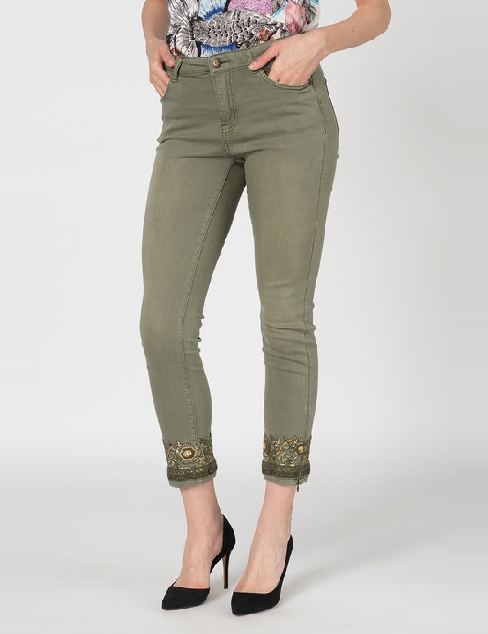 Blugi Desigual, verde - 1 | YEO