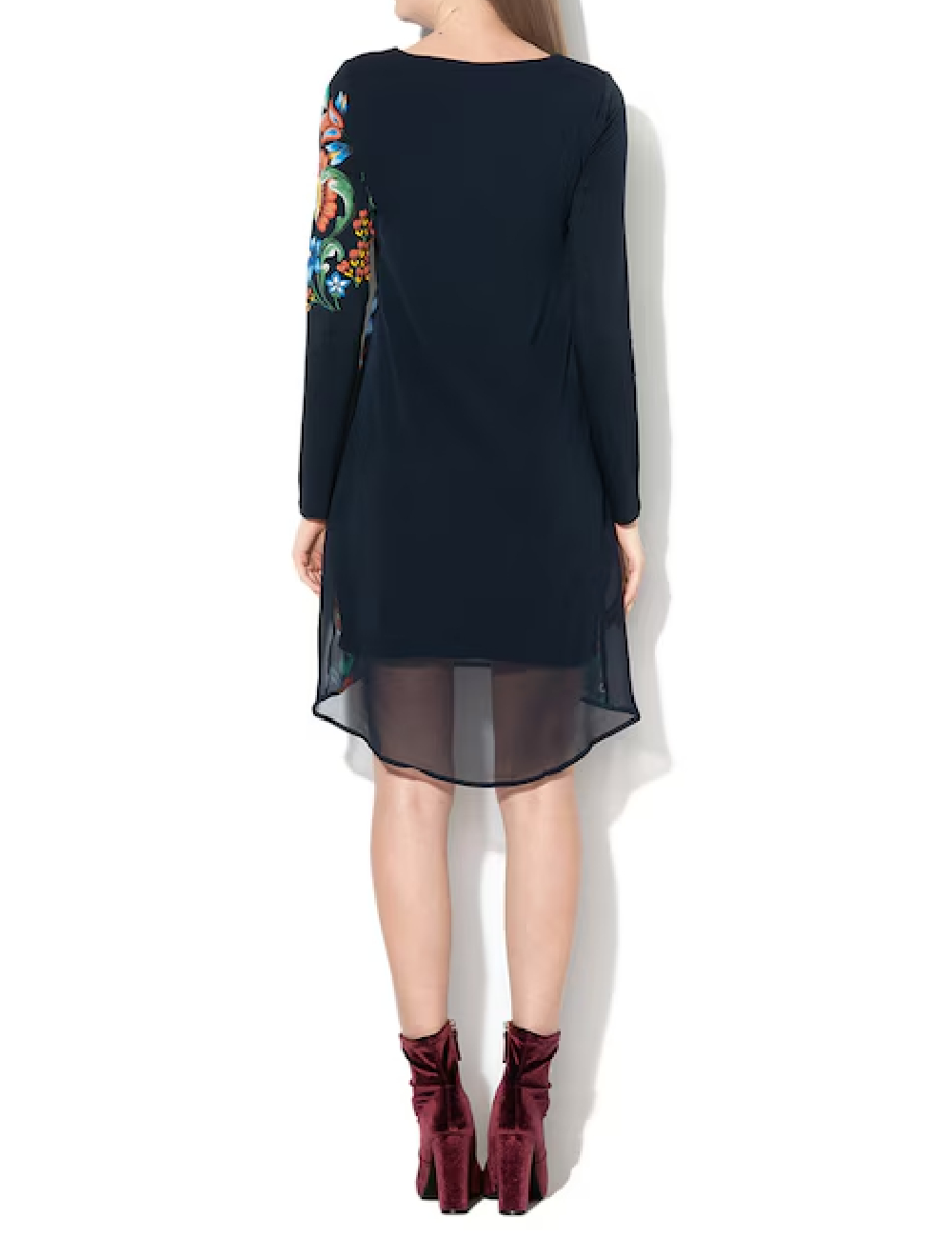 Rochie scurta Desigual, bleumarin - 1 | YEO