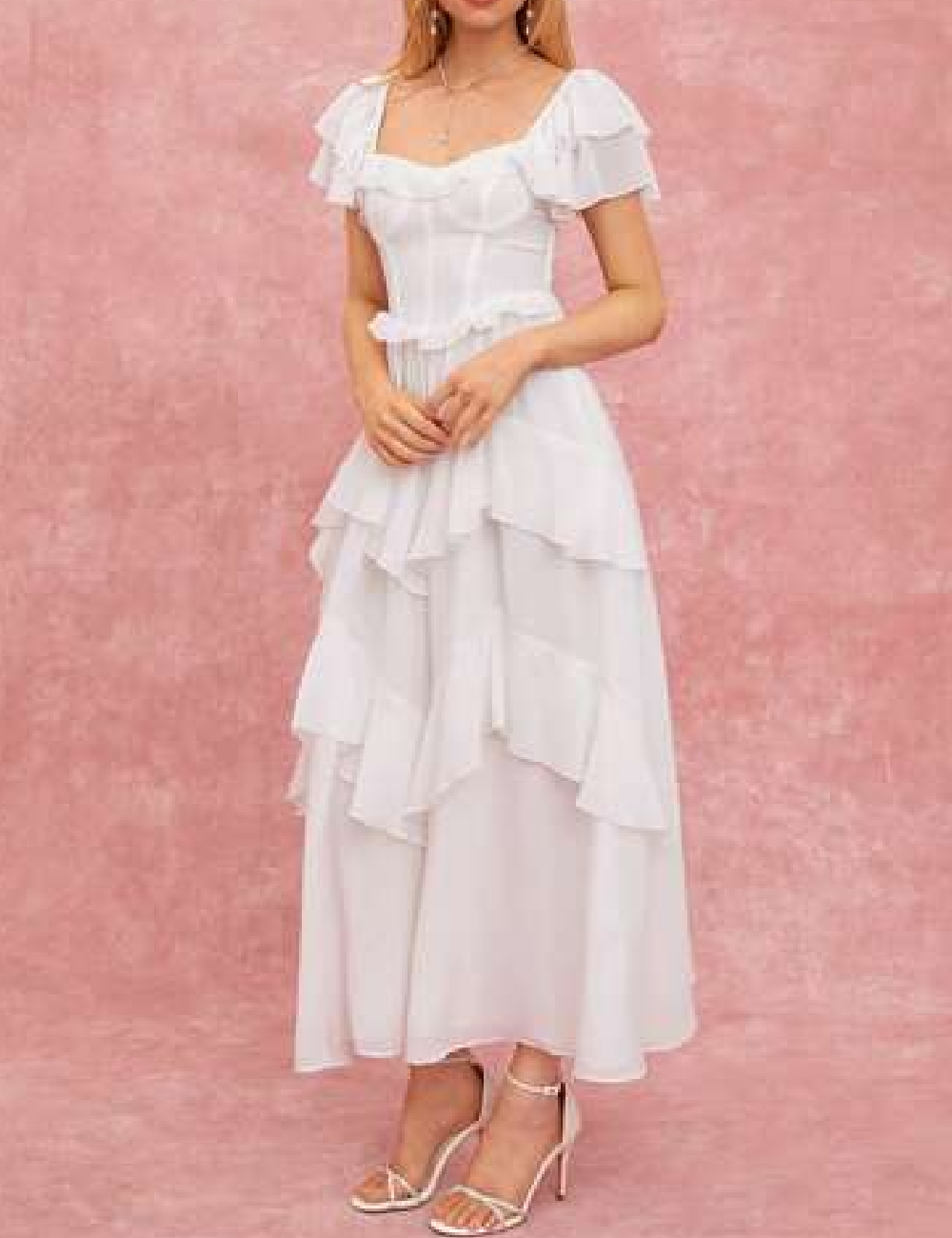 Rochie lunga SHEIN, alb