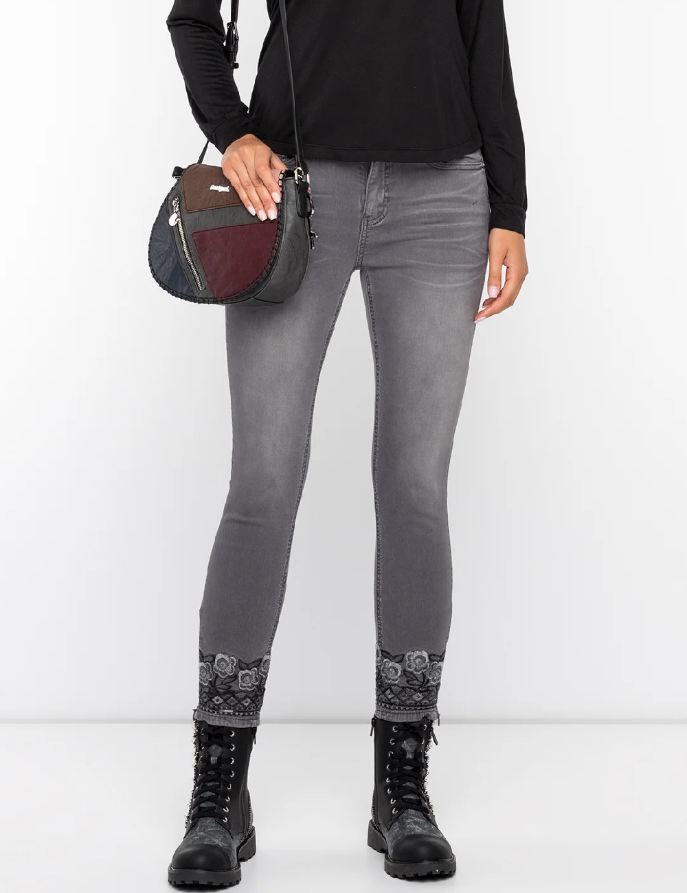 Blugi Desigual, gri - 1 | YEO