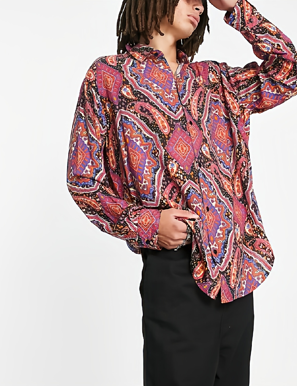 Camasa Oversize Reclaimed Vintage, mix culori